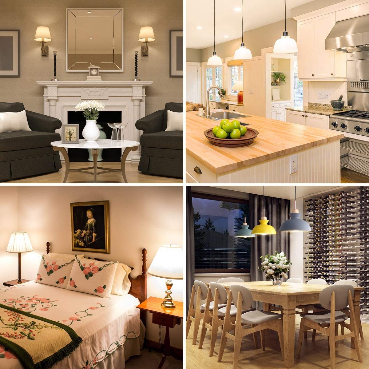 LE LED Light Bulbs 60 Watt Equivalent, 9W 800 Lumens Non-Dimmable, Soft Warm White 2700K, A19 E26 Standard Medium Base, 10000 Hour Lifetime 5 Count (Pack of 1) - Image 8