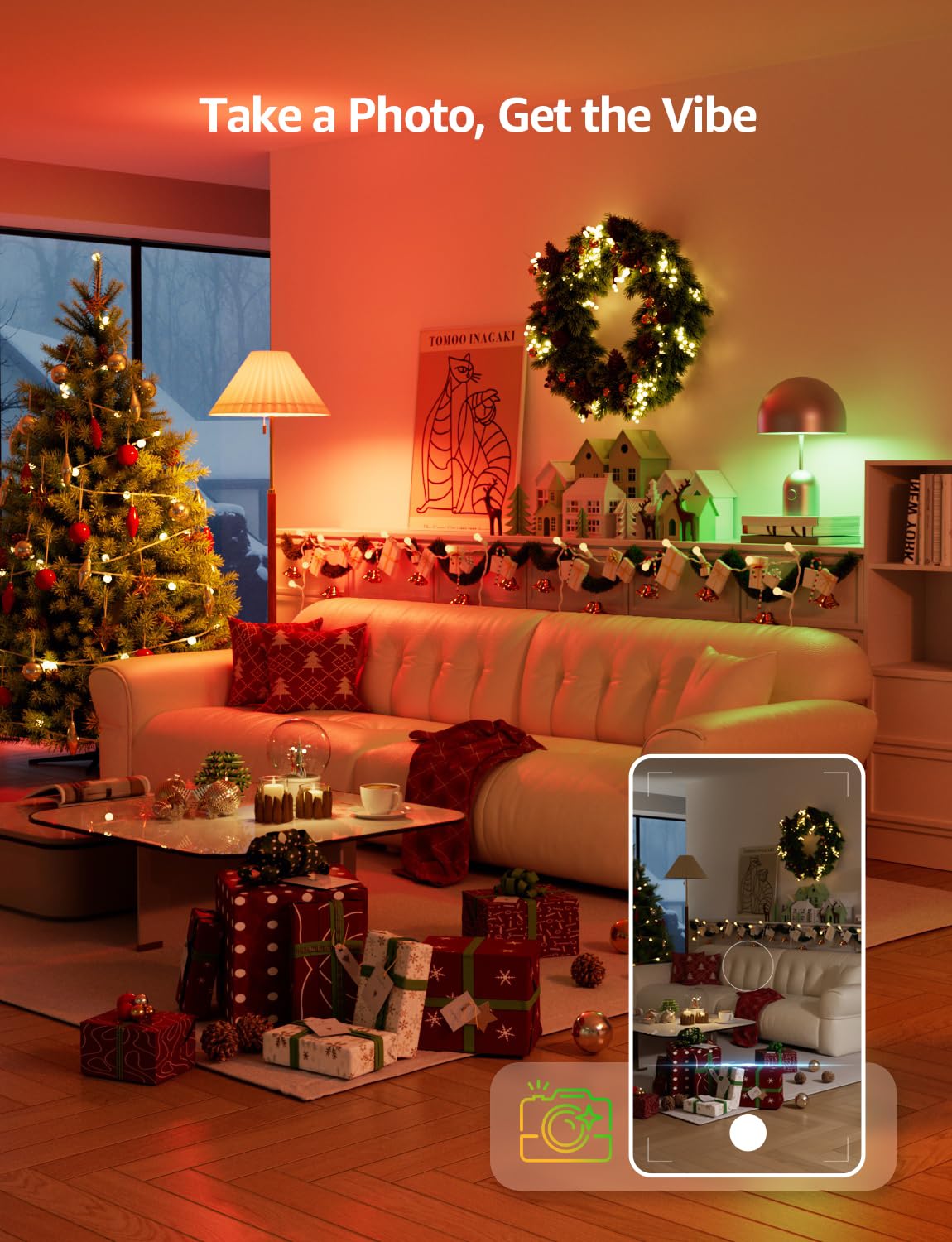 Lepro BR2 AI LED Smart Bulbs - AI Generated Lighting, LightGPM 4 with LLM, LightBeats Music Sync, Voice Control Via App, RGBWW Colors, Compatible with Alexa & Google Assistant, BR30 E26 8W, 4 Packs - Image 3