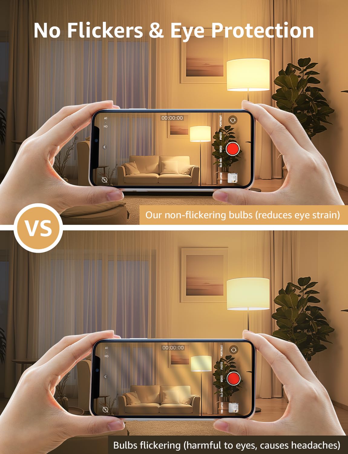 Lepro Dimmable LED Light Bulbs 100 Watt Equivalent, 14W 1500LM Soft Warm White 2700K, A19 E26 Standard Medium Base, UL FCC Listed, 15000 Hour Lifetime, 6 Packs - Image 6