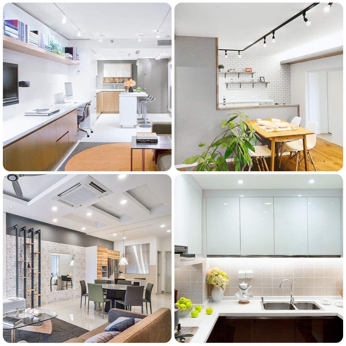 Lepro GU10 LED Bulb Dimmable, 50W Halogen Equivalent Light Bulbs, 5.5W 5000K Daylight White Replacement for Recessed Track Lighting, 40°Spotlight for Kitchen Range Hood Living Room & Bedroom, 6 Pack - Image 9