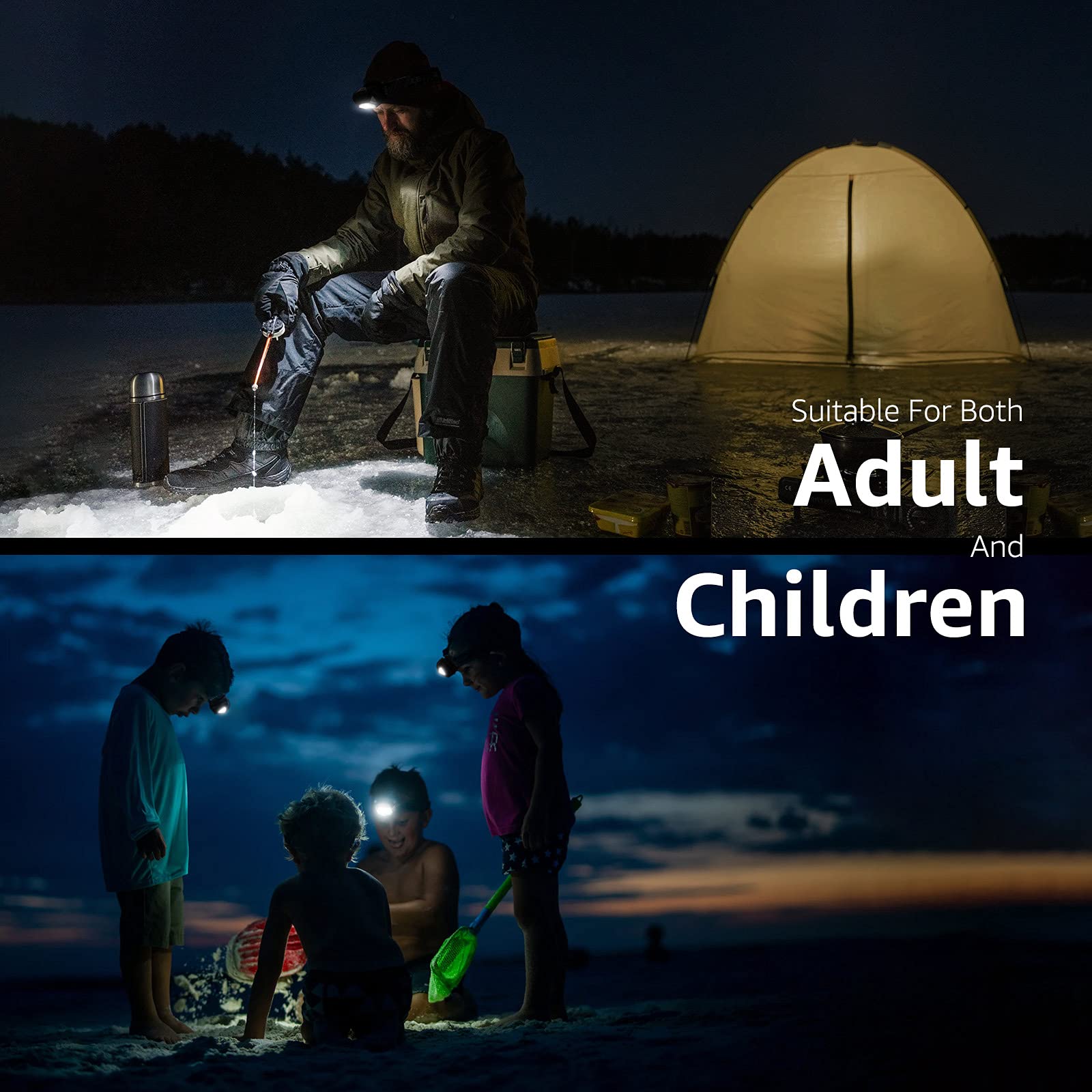 Lepro LE Headlamp Rechargeable, LED Head Lamp with 6 Modes for Camping & Hiking Gear Essentials, IPX4 Waterproof High Lumen Bright Headlight Flashlights with Adjustable Headband, USB Cable Include - Image 8