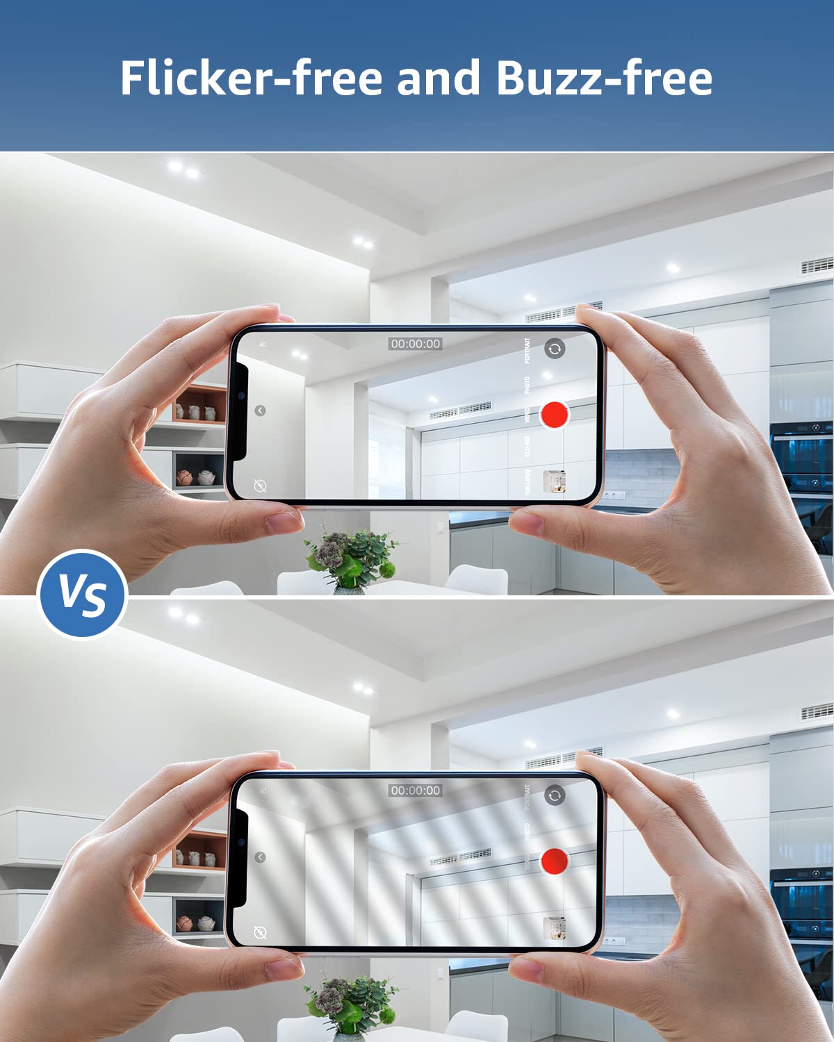 Lepro Non-Dimmable GU10 LED Light Bulbs, 5000K Daylight White GU10 Bulb Replacement for Recessed Track Lighting, 4W LED Bulbs with 100°Flood Beam for Kitchen, Range Hood, Living Room, Bedroom, 6 Pack - Image 5