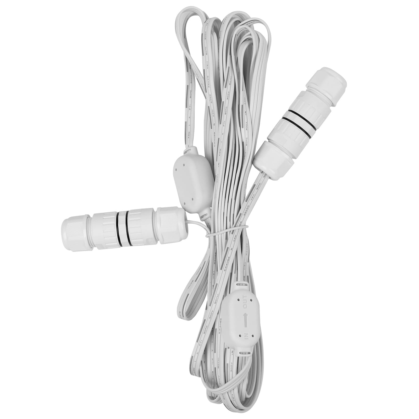 Lepro Permanent Lights Accessories Only – Splice Kit with 20ft Extension Cable and 2 Built in Data Booster/Signal Amplifier, Compatible with Lepro E1 and EE1 Outdoor Lights - Image 7