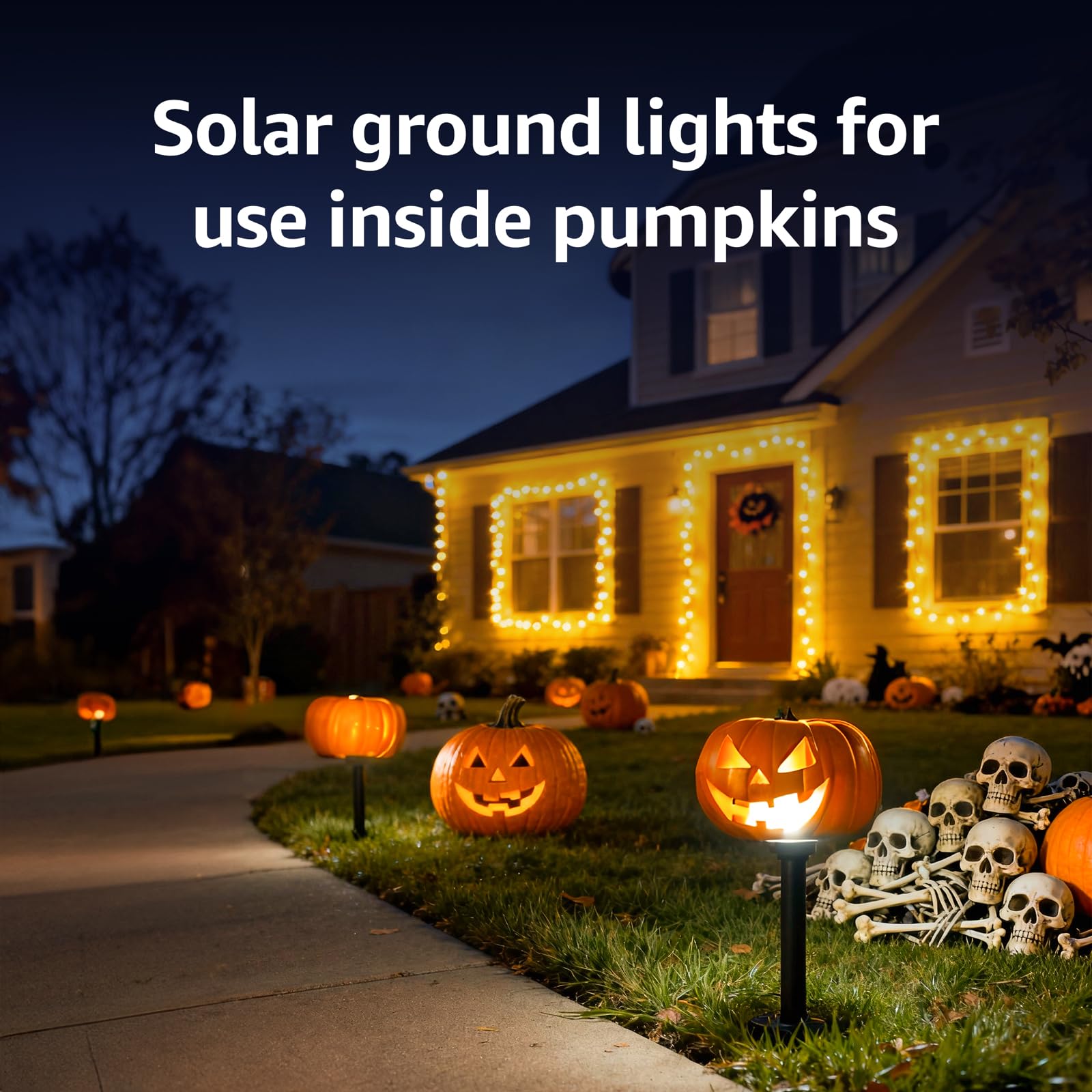 Lepro Solar Decorative Spot Lights 4 Pack, Warm White Accent Lights for Garden Ambiance, IP65 Waterproof Adjustable Landscape Lighting to Highlight Statues, Plants, Pathways & Yard Decor - Image 9