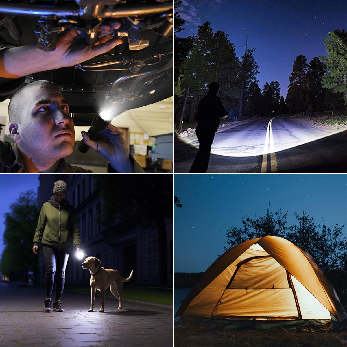 Lighting EVER LED Flashlights High Lumens, Small Flashlight, Waterproof, Adjustable Focus Flash Light for Outdoor, Emergency, AAA Batteries Included, Tactical & Camping Accessories - Image 8